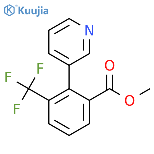 Methyl 2-(pyridin-3-yl)-3-(trifluoromethyl)benzoate structure