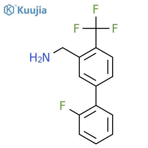 (2'-Fluoro-4-(trifluoromethyl)biphenyl-3-yl)methanamine structure
