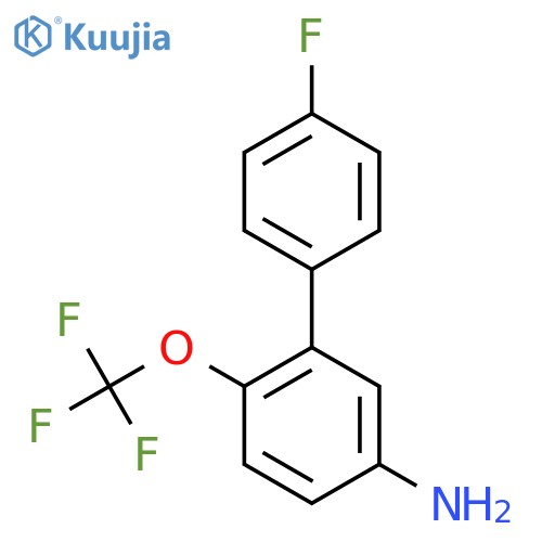 4'-Fluoro-2-(trifluoromethoxy)biphenyl-5-amine structure
