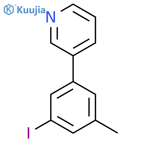 3-(3-Iodo-5-methylphenyl)pyridine structure