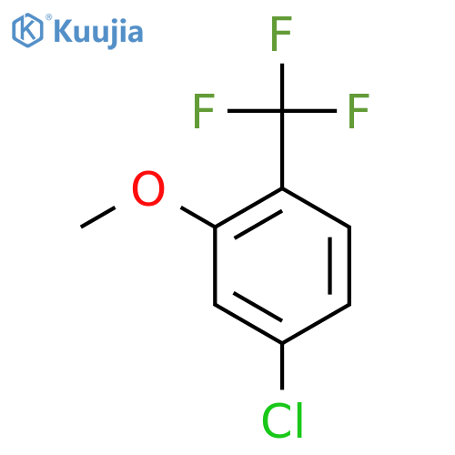 4-Chloro-2-methoxy-1-(trifluoromethyl)benzene structure