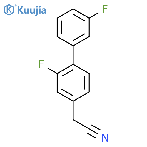 2-(3',2-Difluorobiphenyl-4-yl)acetonitrile structure