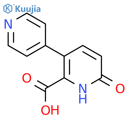 6-Hydroxy-3-(pyridin-4-yl)picolinic acid structure