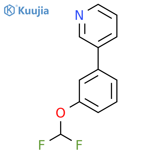 3-(3-(Difluoromethoxy)phenyl)pyridine structure