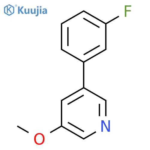 3-(3-Fluorophenyl)-5-methoxypyridine structure