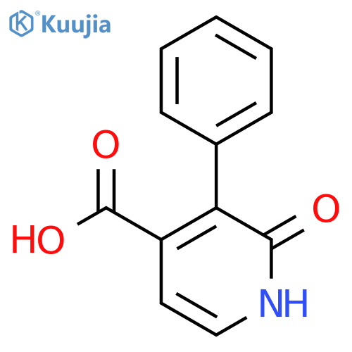 2-Hydroxy-3-phenyl-4-pyridinecarboxylic acid structure