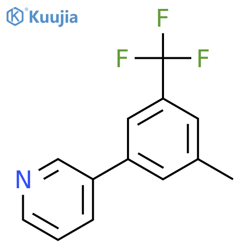 3-(3-Methyl-5-(trifluoromethyl)phenyl)pyridine structure