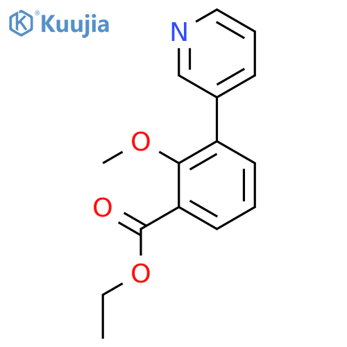 Ethyl 2-methoxy-3-(pyridin-3-yl)benzoate structure