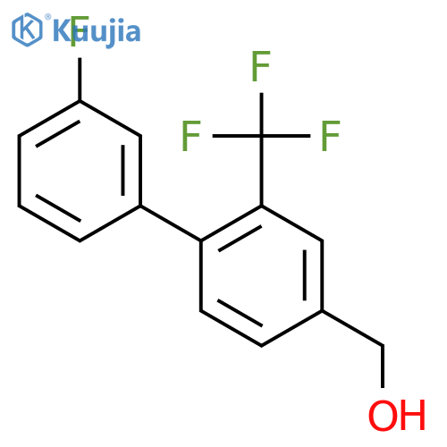 (3'-Fluoro-2-(trifluoromethyl)biphenyl-4-yl)methanol structure