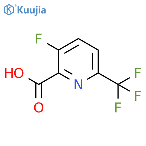 3-FLUORO-6-(TRIFLUOROMETHYL)PYRIDINE-2-CARBOXYLIC ACID structure