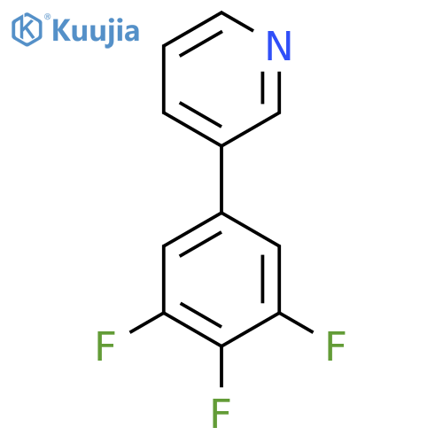 3-(3,4,5-Trifluorophenyl)pyridine structure