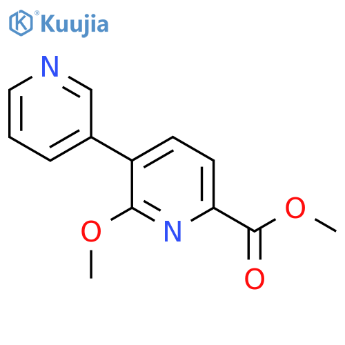 Methyl 6-methoxy-5-(pyridin-3-yl)picolinate structure