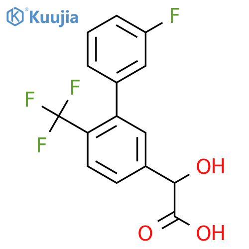 2-(3'-Fluoro-2-(trifluoromethyl)biphenyl-5-yl)-2-hydroxyacetic acid structure