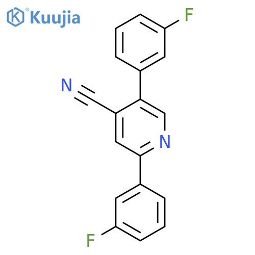 2,5-Bis(3-fluorophenyl)isonicotinonitrile structure