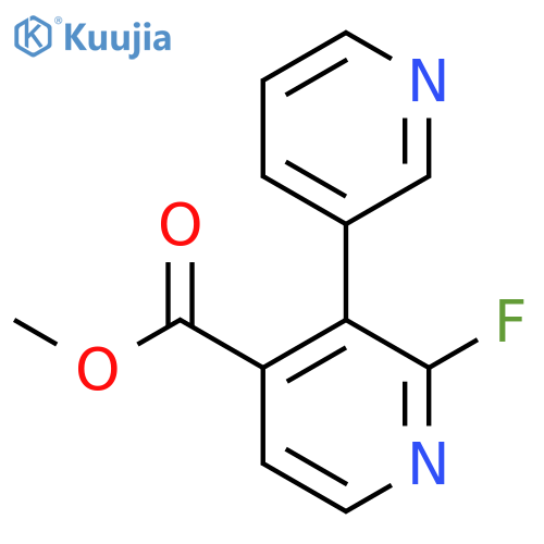Methyl 2-fluoro-3-(pyridin-3-yl)isonicotinate structure