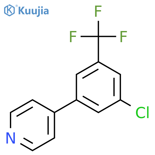 4-(3-Chloro-5-(trifluoromethyl)phenyl)pyridine structure