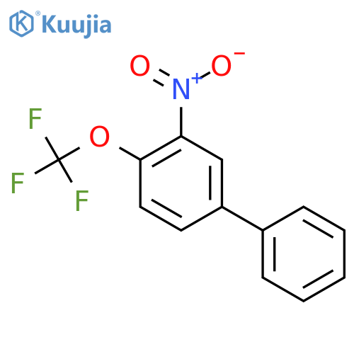 3-Nitro-4-(trifluoromethoxy)biphenyl structure