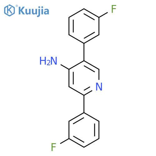 2,5-Bis(3-fluorophenyl)pyridin-4-amine structure