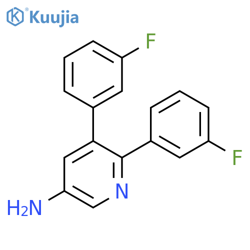 2,3-Bis(3-fluorophenyl)pyridin-5-amine structure