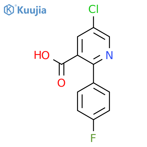 5-Chloro-2-(4-fluorophenyl)nicotinic acid structure