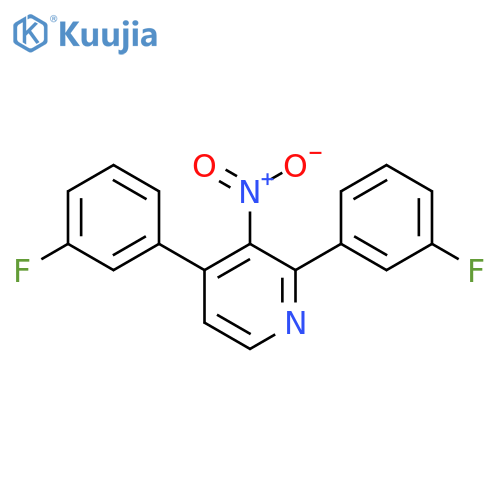 2,4-Bis(3-fluorophenyl)-3-nitropyridine structure
