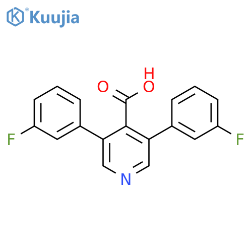 3,5-Bis(3-fluorophenyl)isonicotinic acid structure