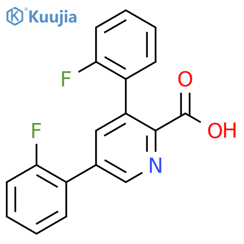 3,5-Bis(2-fluorophenyl)picolinic acid structure