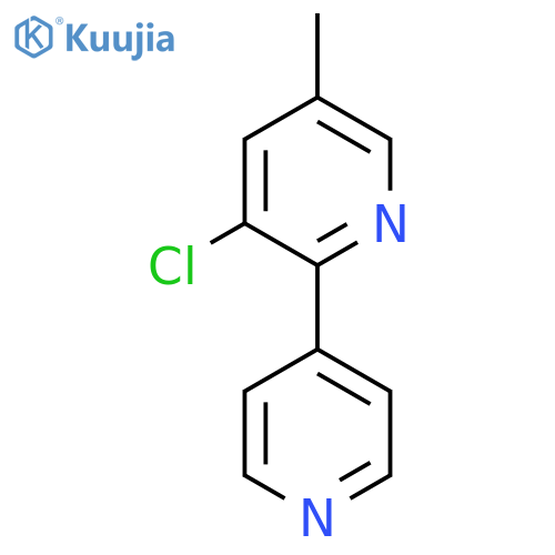 3-Chloro-5-methyl-2-(pyridin-4-yl)pyridine structure