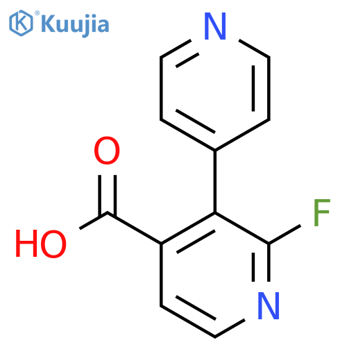 2-Fluoro-3-(pyridin-4-yl)isonicotinic acid structure