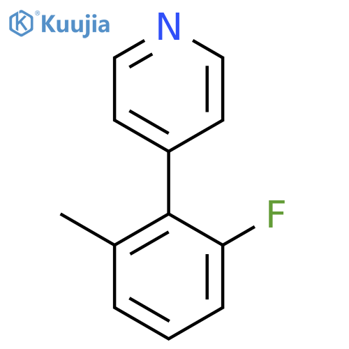 4-(2-Fluoro-6-methylphenyl)pyridine structure