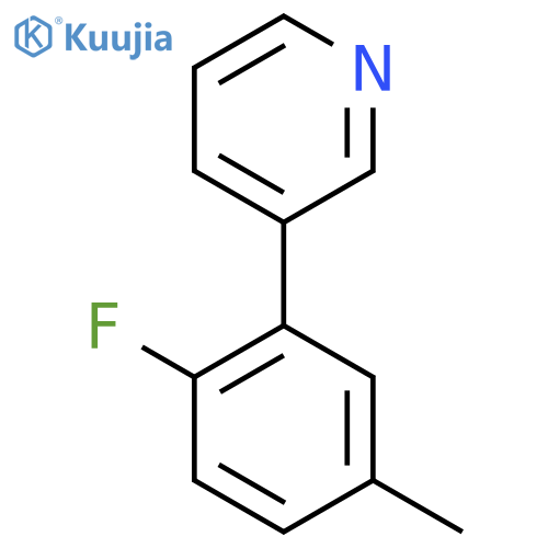 3-(2-Fluoro-5-methylphenyl)pyridine structure