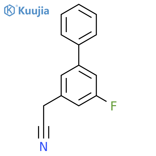 3-Fluorobiphenyl-5-acetonitrile structure