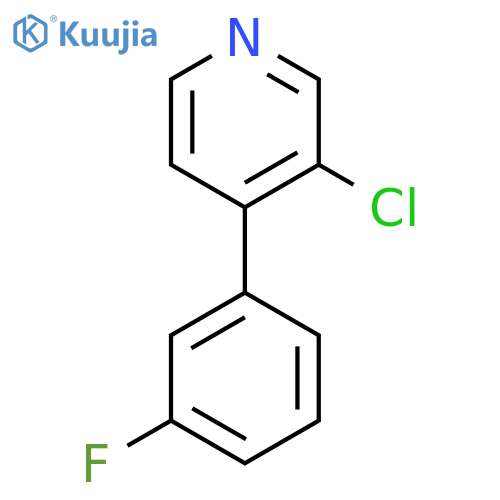 3-Chloro-4-(3-fluorophenyl)pyridine structure