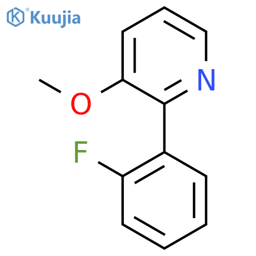 2-(2-Fluorophenyl)-3-methoxypyridine structure
