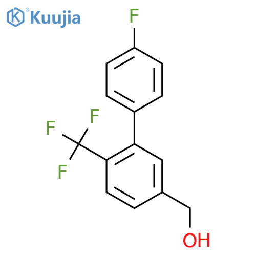 (4'-Fluoro-2-(trifluoromethyl)biphenyl-5-yl)methanol structure