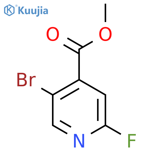 Methyl 5-bromo-2-fluoroisonicotinate structure