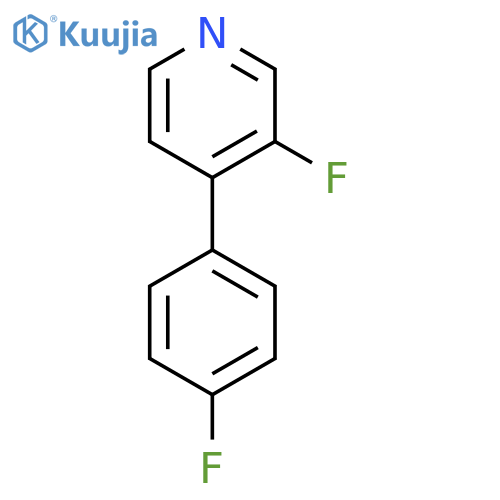 3-Fluoro-4-(4-fluorophenyl)pyridine structure