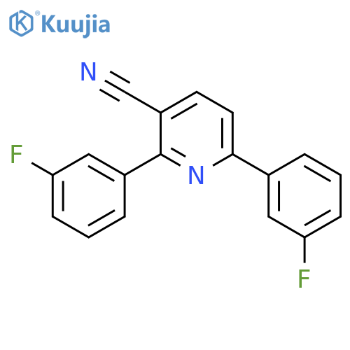2,6-Bis(3-fluorophenyl)nicotinonitrile structure