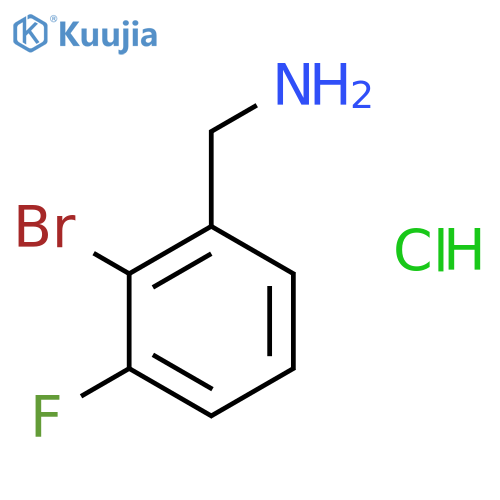 2-Bromo-3-fluorobenzylamine Hydrochloride structure