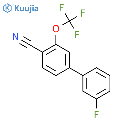 3'-Fluoro-3-(trifluoromethoxy)biphenyl-4-carbonitrile structure