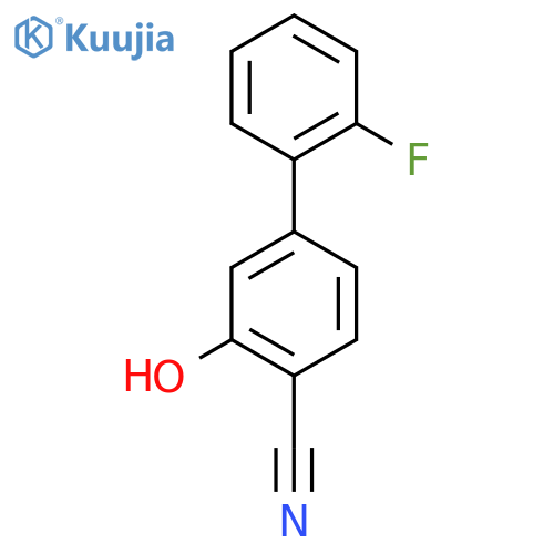 2-Cyano-5-(2-fluorophenyl)phenol structure