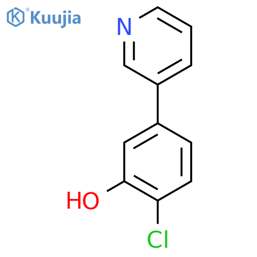 2-Chloro-5-(pyridin-3-yl)phenol structure