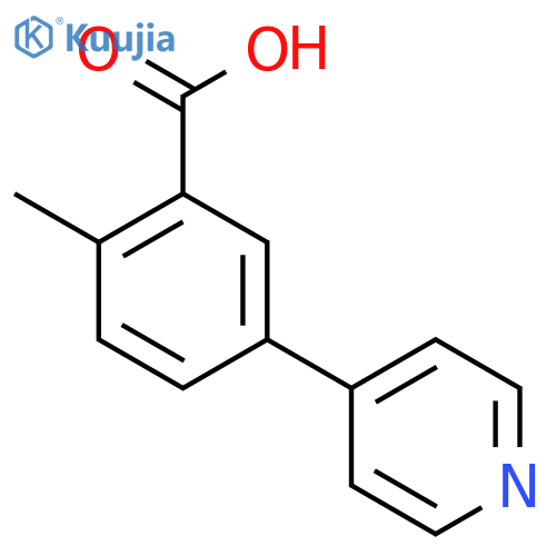 2-Methyl-5-(pyridin-4-yl)benzoic acid structure