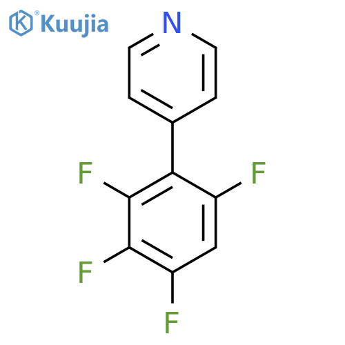 4-(2,3,4,6-Tetrafluorophenyl)pyridine structure