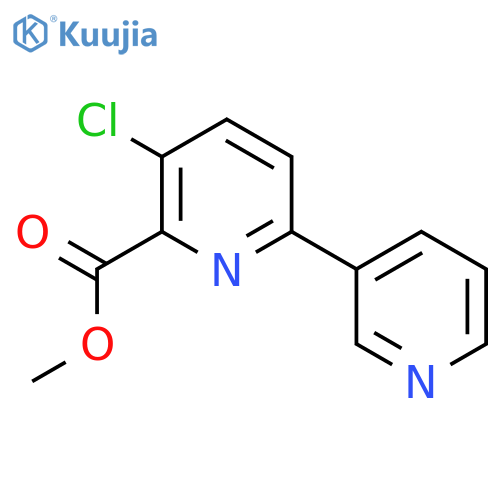 Methyl 3-chloro-6-(pyridin-3-yl)picolinate structure