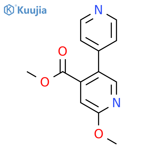Methyl 2-methoxy-5-(pyridin-4-yl)isonicotinate structure