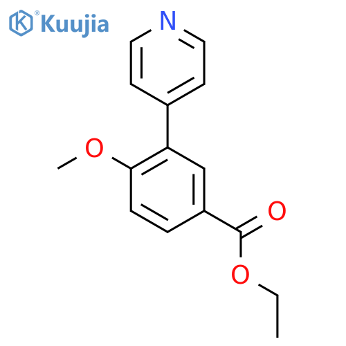 Ethyl 4-methoxy-3-(pyridin-4-yl)benzoate structure