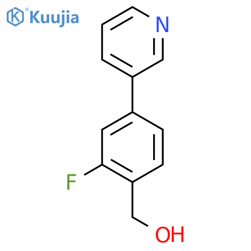 (2-Fluoro-4-(pyridin-3-yl)phenyl)methanol structure
