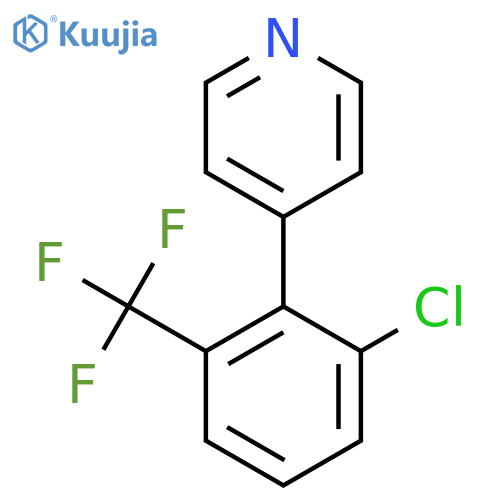 4-(2-Chloro-6-trifluoromethylphenyl)pyridine structure
