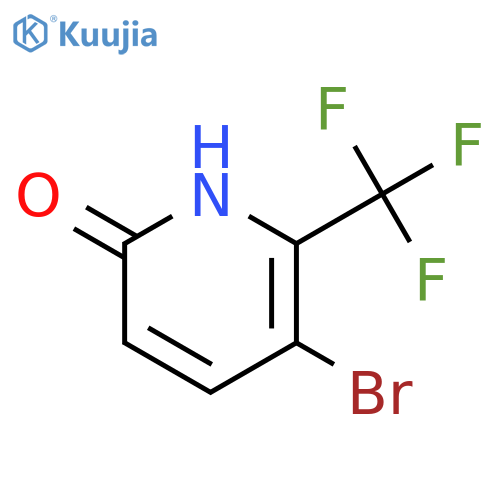 3-Bromo-6-hydroxy-2-(trifluoromethyl)pyridine structure